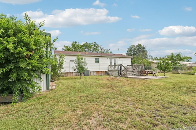 1111 Valeria, Marion, TX 78124 - back of house with a wooden deck