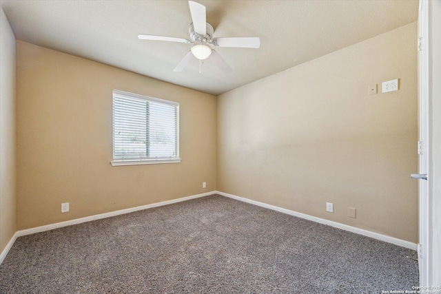 7738 Brisbane Bnd, Converse, TX 78109 - spare room featuring carpet flooring and ceiling fan