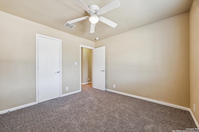 7738 Brisbane Bnd, Converse, TX 78109 - unfurnished bedroom featuring carpet flooring and ceiling fan