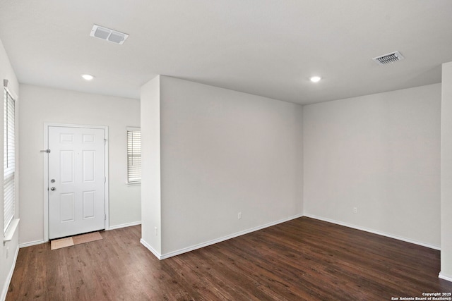 759 Crested Iris, New Braunfels, TX 78130 - spare room with wood finished floors and recessed lighting