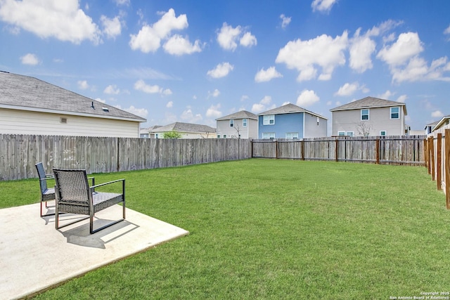 5323 Flying Hooves, San Antonio, TX 78222 - fenced backyard with a residential view and a patio area