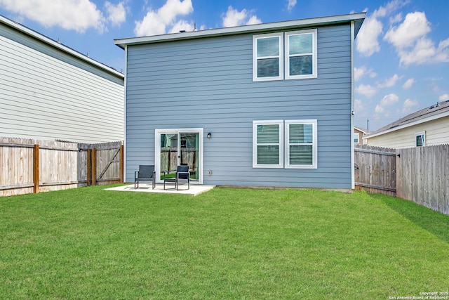 5323 Flying Hooves, San Antonio, TX 78222 - rear view of house featuring a fenced backyard and a patio