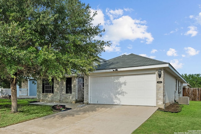 9511 Autumn Run, Converse, TX 78109 - view of front of house with a garage, driveway, and brick siding