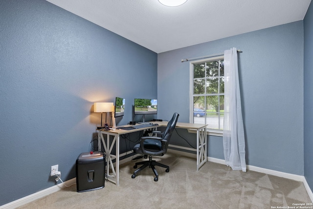 9511 Autumn Run, Converse, TX 78109 - office area featuring carpet and a textured wall