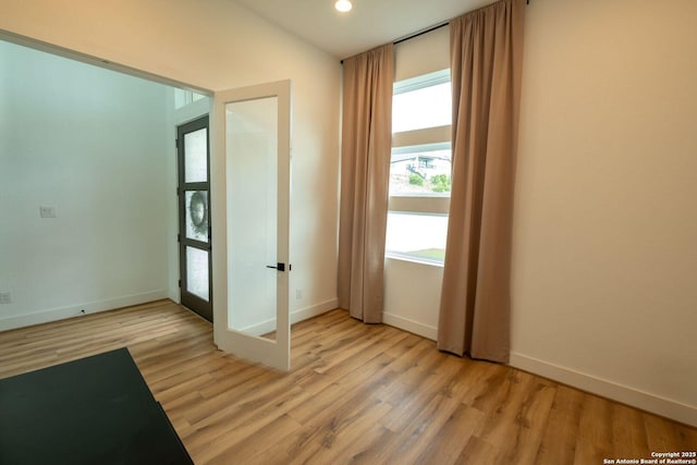 137 Mescalero, Boerne, TX 78006 - empty room featuring light wood-style floors and recessed lighting