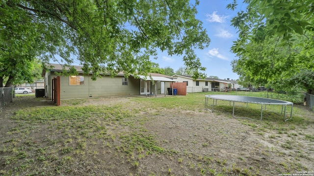 1029 Valley Frg, Schertz, TX 78154 - view of yard with a trampoline
