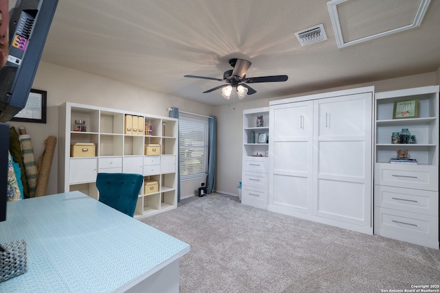 401 Canterbury, Cibolo, TX 78108 - office with ceiling fan and carpet