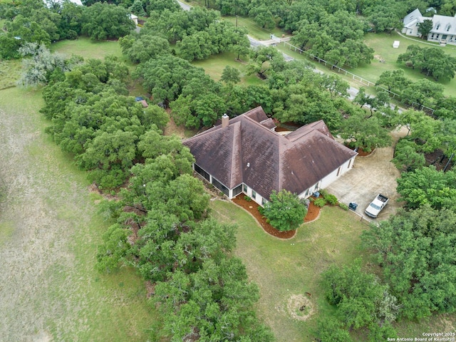 106 Oak Meadow Ln, Boerne, TX 78006 - aerial view of property and surrounding area with a tree filled landscape