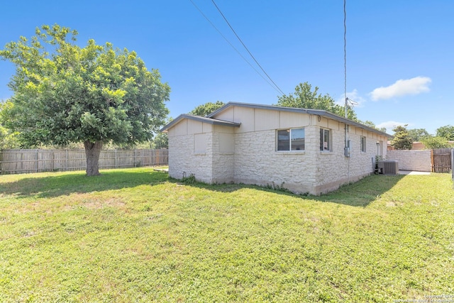 426 E Lindbergh, Universal City, TX 78148 - view of property exterior with a fenced backyard and stone siding