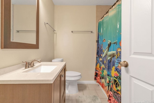 426 E Lindbergh, Universal City, TX 78148 - bathroom with vanity, tile patterned flooring, and a shower with curtain