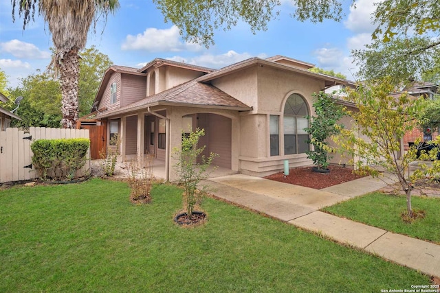 9647 Spring Harvest, San Antonio, TX 78254 - mediterranean / spanish-style house with stucco siding and roof with shingles