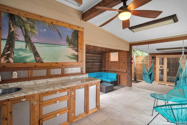 9647 Spring Harvest, San Antonio, TX 78254 - unfurnished sunroom featuring a sink