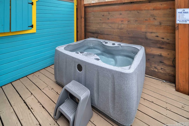 9647 Spring Harvest, San Antonio, TX 78254 - deck with a hot tub