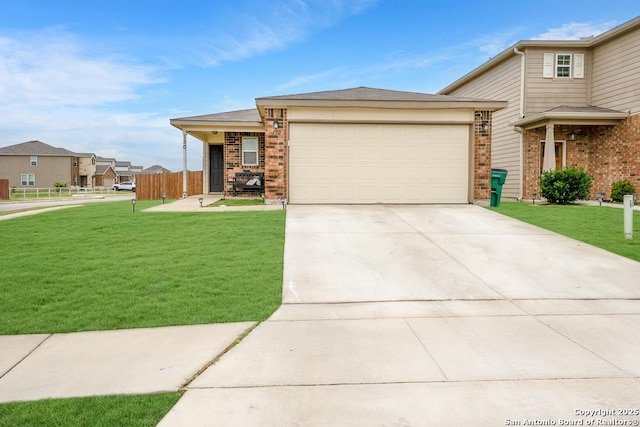 130 Texas Lantana, New Braunfels, TX 78130 - view of front of house with a garage, driveway, and brick siding