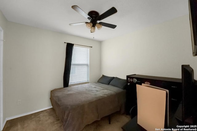 130 Texas Lantana, New Braunfels, TX 78130 - carpeted bedroom featuring a ceiling fan and baseboards