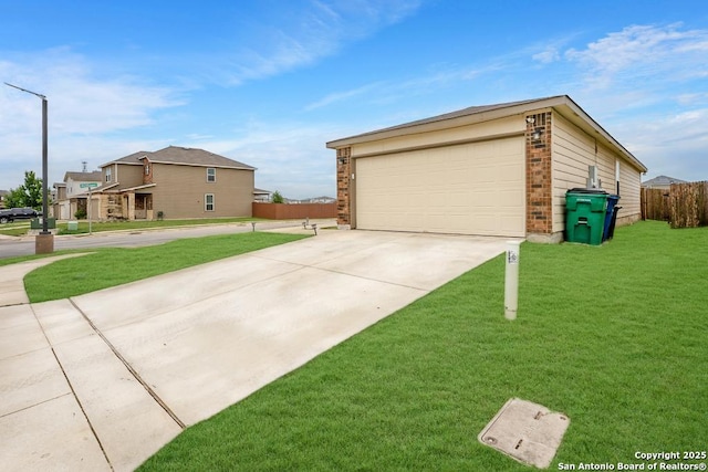 130 Texas Lantana, New Braunfels, TX 78130 - view of side of home with a garage, driveway, and brick siding
