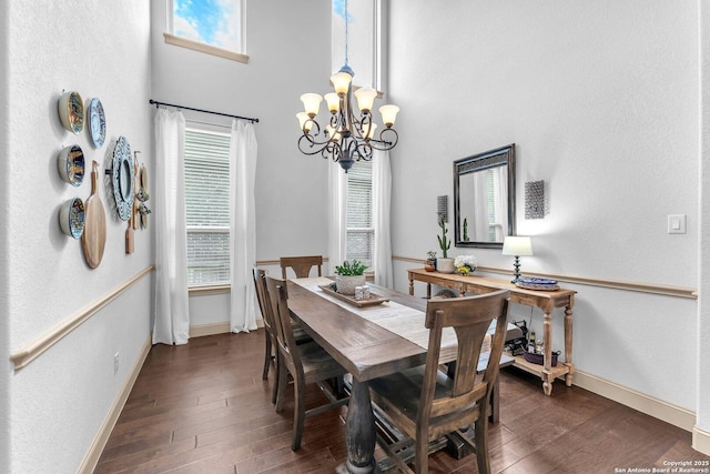 27306 Dana Crk, Boerne, TX 78015 - dining space featuring a chandelier, healthy amount of natural light, and wood finished floors