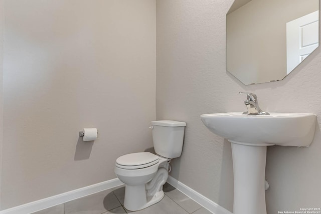 13609 Mineral Wl, San Antonio, TX 78253 - half bath with toilet and tile patterned flooring