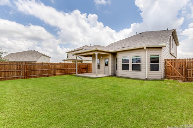 13609 Mineral Wl, San Antonio, TX 78253 - back of house with a patio area, a fenced backyard, and roof with shingles