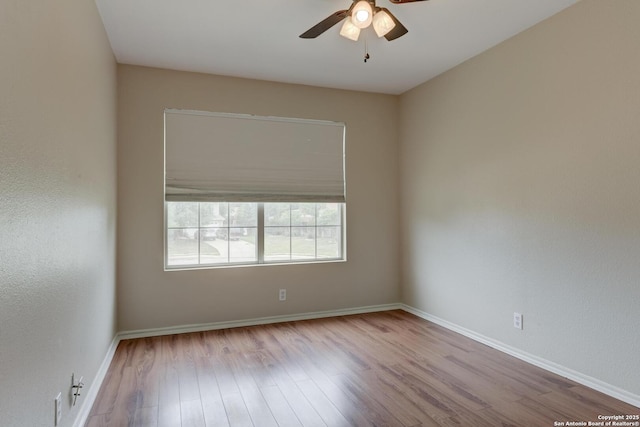 11906 Creek Peak, San Antonio, TX 78253 - unfurnished room featuring wood finished floors and ceiling fan