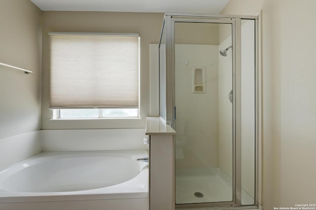 11906 Creek Peak, San Antonio, TX 78253 - full bathroom with a shower stall and a bath