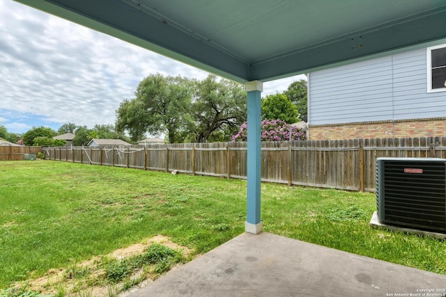 11906 Creek Peak, San Antonio, TX 78253 - fenced backyard featuring a patio area