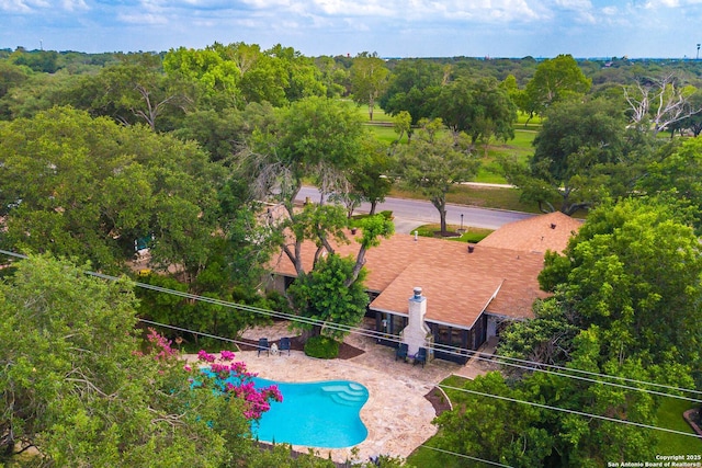 505 Winfield Blvd, Windcrest, TX 78239 - view from above of property with a pool area