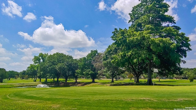 505 Winfield Blvd, Windcrest, TX 78239 - view of property's community featuring a lawn, golf course view, and view of scattered trees