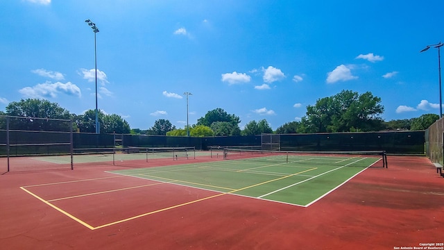 505 Winfield Blvd, Windcrest, TX 78239 - view of tennis court featuring community basketball court