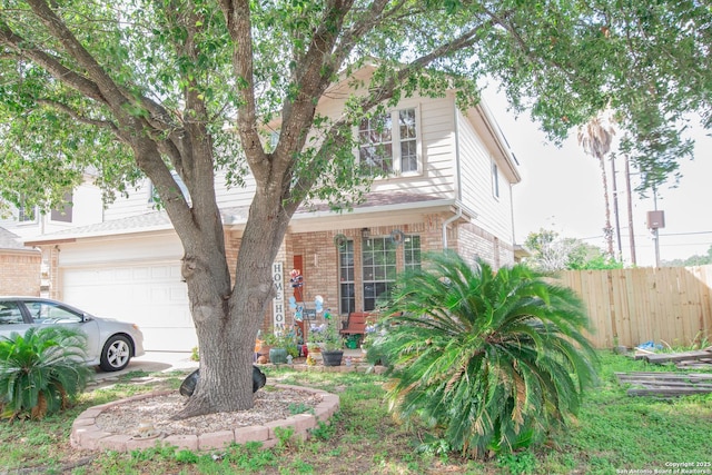 9075-1 W Foxgrove Way, San Antonio, TX 78251 - view of front of property featuring brick siding and an attached garage
