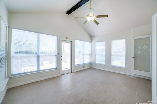 2814 Rim Rock, San Antonio, TX 78251 - unfurnished sunroom with tile patterned floors and baseboards