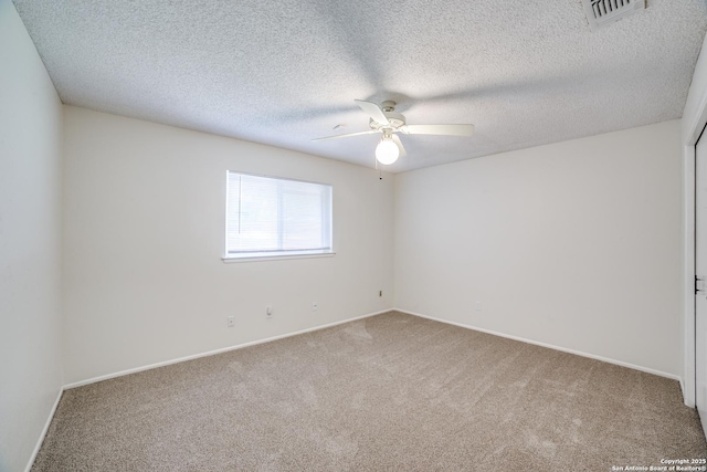 2814 Rim Rock, San Antonio, TX 78251 - carpeted spare room featuring ceiling fan and a textured ceiling
