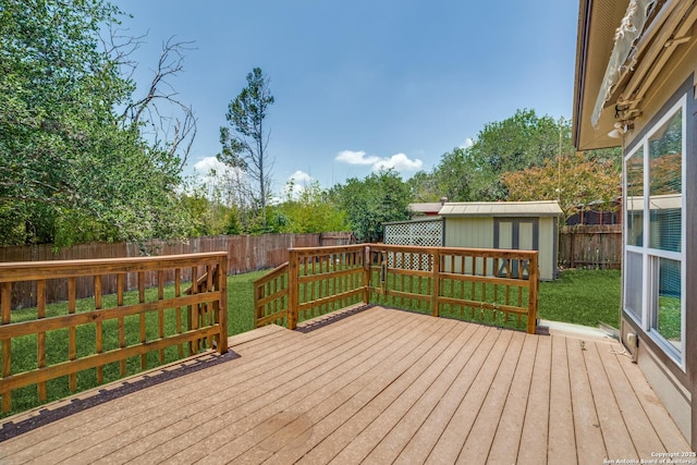 2814 Rim Rock, San Antonio, TX 78251 - wooden terrace with a fenced backyard and a shed