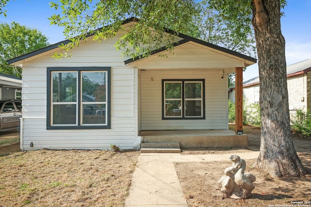 211 Sylvia, San Antonio, TX 78237 - shotgun-style home featuring covered porch