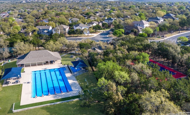 1510 June Berry, San Antonio, TX 78260 - bird's eye view of a pool
