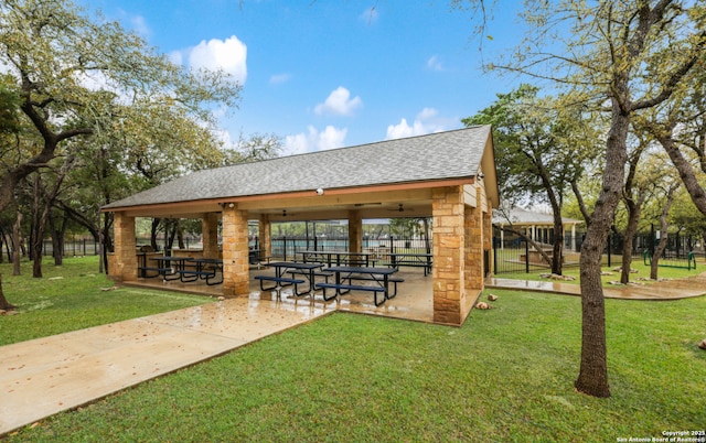 1510 June Berry, San Antonio, TX 78260 - view of property's community featuring a gazebo and a lawn
