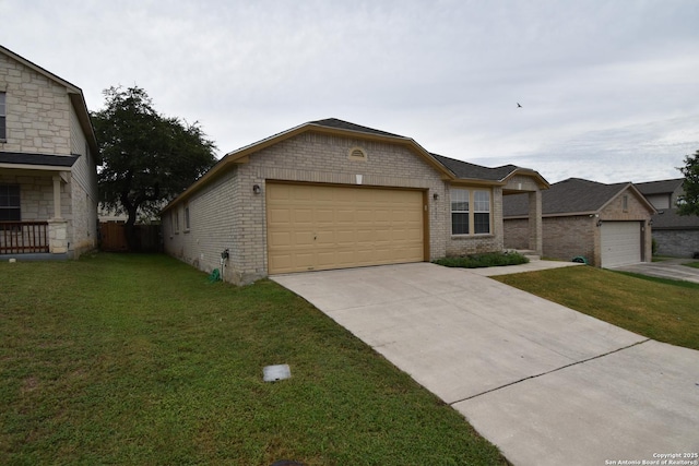 1510 June Berry, San Antonio, TX 78260 - view of front of house featuring brick siding, an attached garage, and driveway