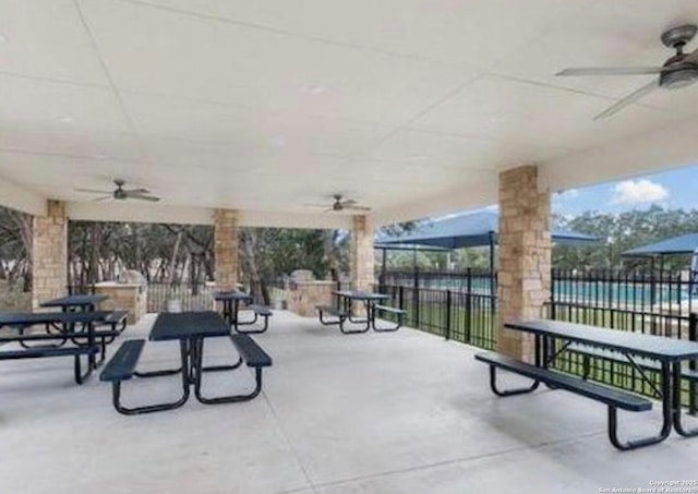 1510 June Berry, San Antonio, TX 78260 - view of patio / terrace with a ceiling fan