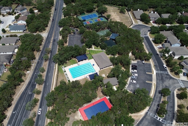 1510 June Berry, San Antonio, TX 78260 - aerial overview of property's location featuring a major roadway
