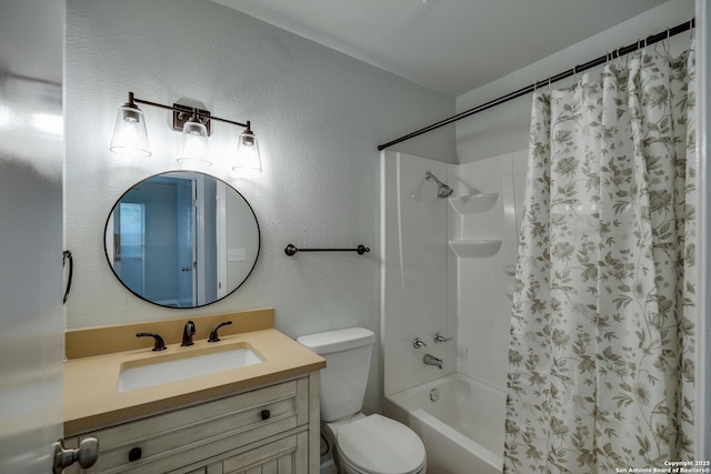 8302 Hastings, San Antonio, TX 78239 - full bathroom featuring vanity and shower / bath combo with shower curtain