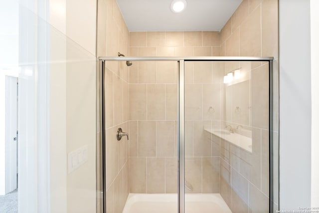 419 Ira Ave Unit 1101, San Antonio, TX 78209 - bathroom with a tile shower and recessed lighting