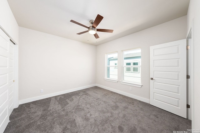 419 Ira Ave Unit 1102, San Antonio, TX 78209 - unfurnished bedroom featuring carpet floors and a ceiling fan