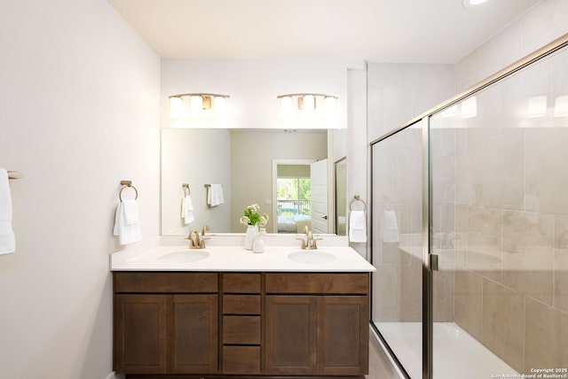 419 Ira Ave Unit 1102, San Antonio, TX 78209 - full bath with a tile shower, double vanity, and ensuite bath