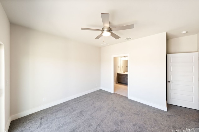 419 Ira Ave Unit 2101, San Antonio, TX 78209 - unfurnished bedroom with carpet floors, ensuite bathroom, and ceiling fan