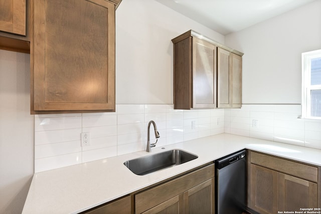 419 Ira Ave Unit 2101, San Antonio, TX 78209 - kitchen featuring dishwasher, decorative backsplash, and light countertops