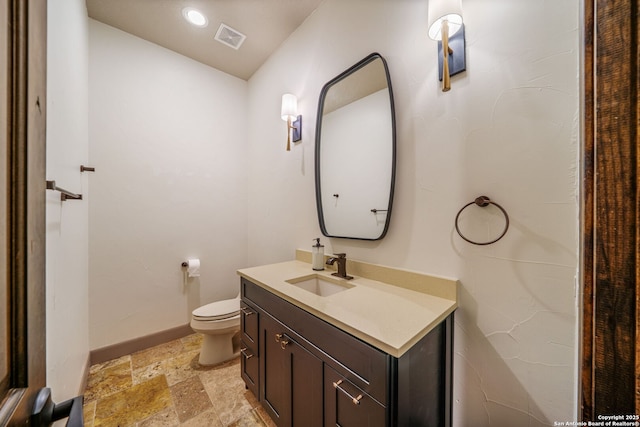 1437 Decanter, New Braunfels, TX 78132 - bathroom featuring vanity and stone tile floors