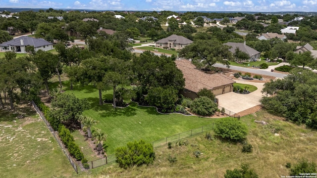 1437 Decanter, New Braunfels, TX 78132 - aerial perspective of suburban area with a tree filled landscape