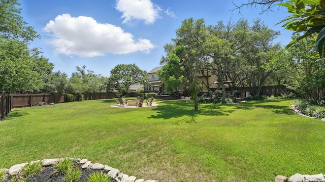 212 Wentworth, Spring Branch, TX 78070 - fenced backyard with a patio area