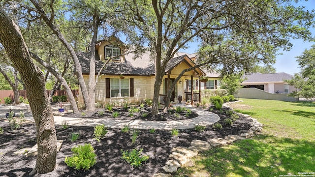 212 Wentworth, Spring Branch, TX 78070 - view of front of house with stone siding