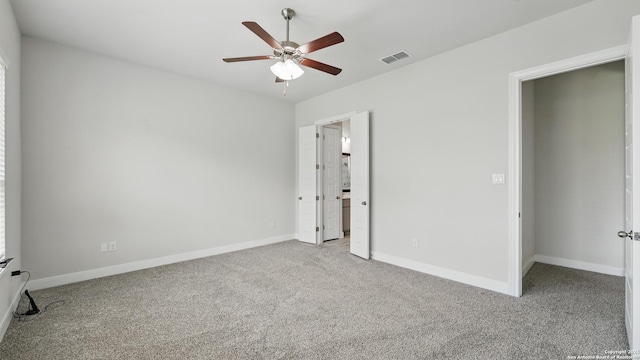 1606 Folk Victorian, New Braunfels, TX 78132 - unfurnished bedroom with light carpet and ceiling fan